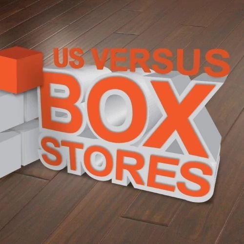 us versus box stores from Economy Carpet Inc. on Muscle Shoals, AL area from Economy Carpet Inc. on Muscle Shoals, AL area