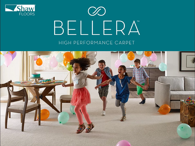 Bellera Carpet promo image of kids birthday party from Economy Carpets in Muscle Shoals, AL